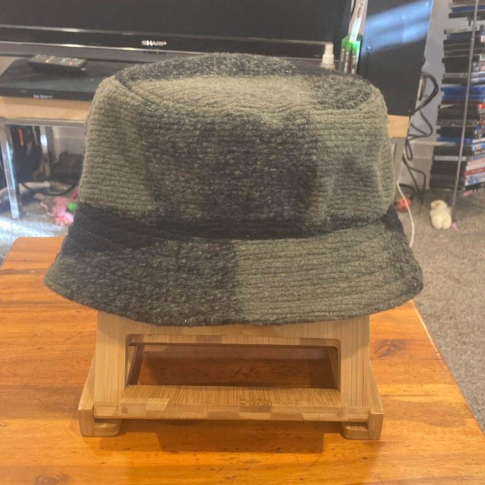 Roots Olive and Charcoal Wool Hat